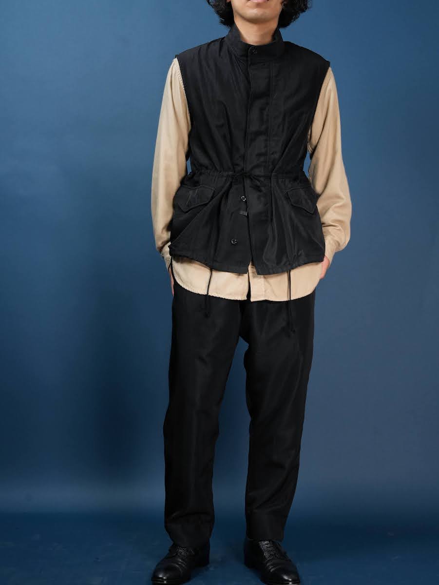 Field vest(Silk twill)