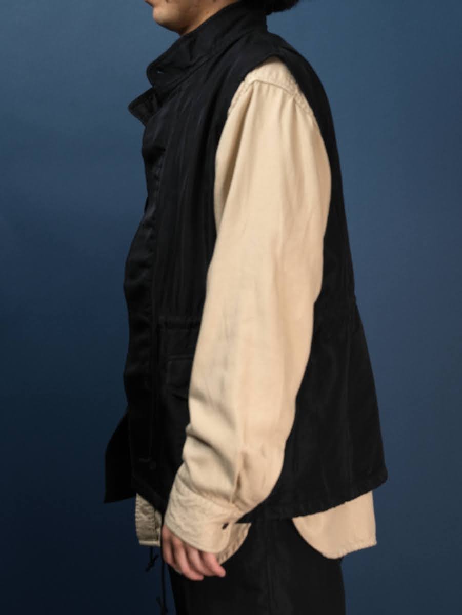 Field vest(Silk twill)