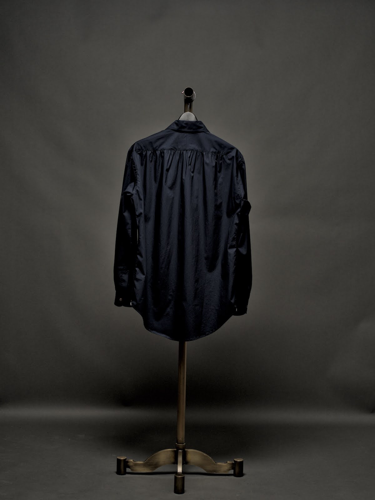 Windsor wide collar shirt (NAVY) for CATHEDRAL