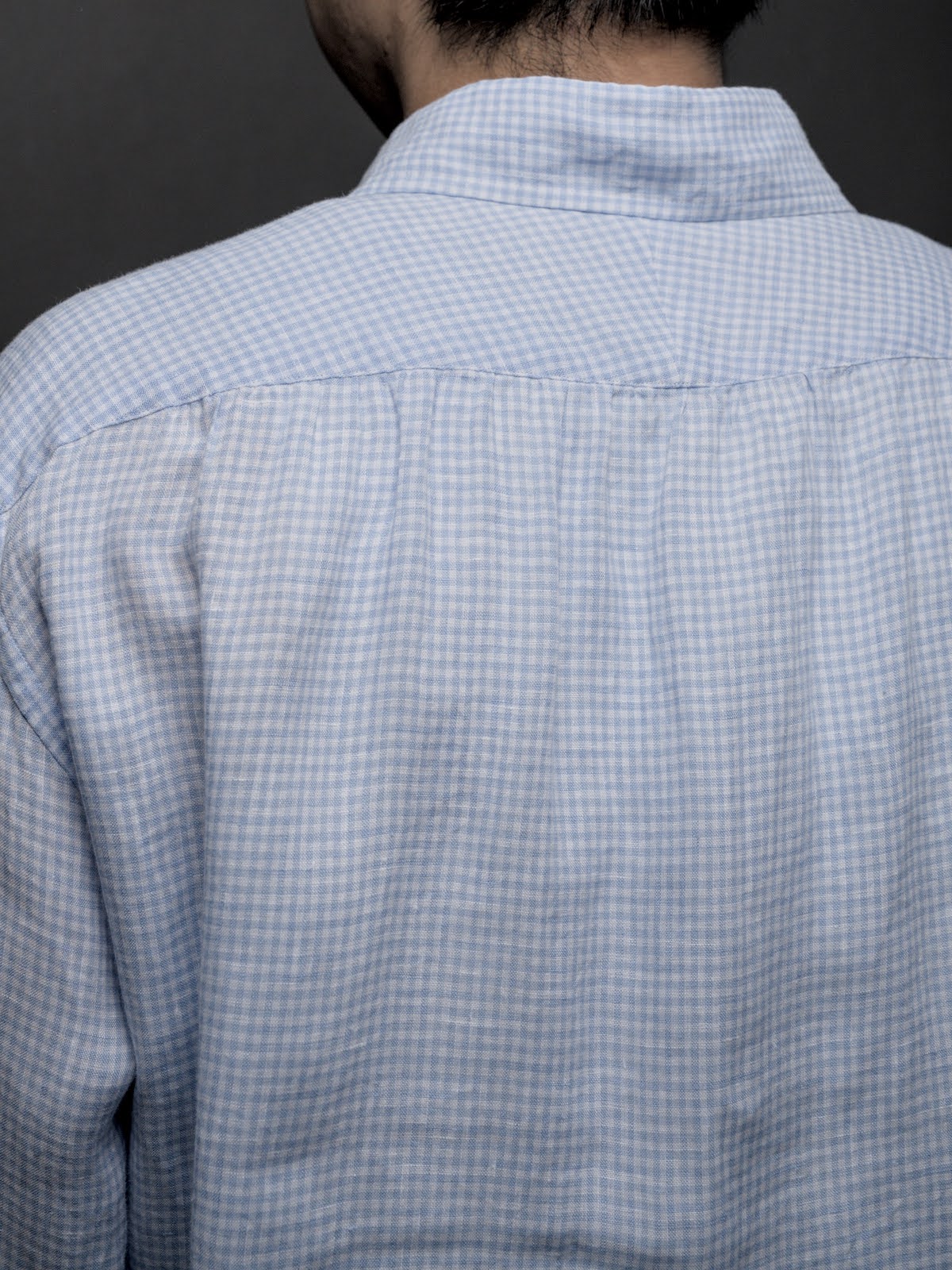 Windsor wide collar shirt (GINGHAM) for CATHEDRAL