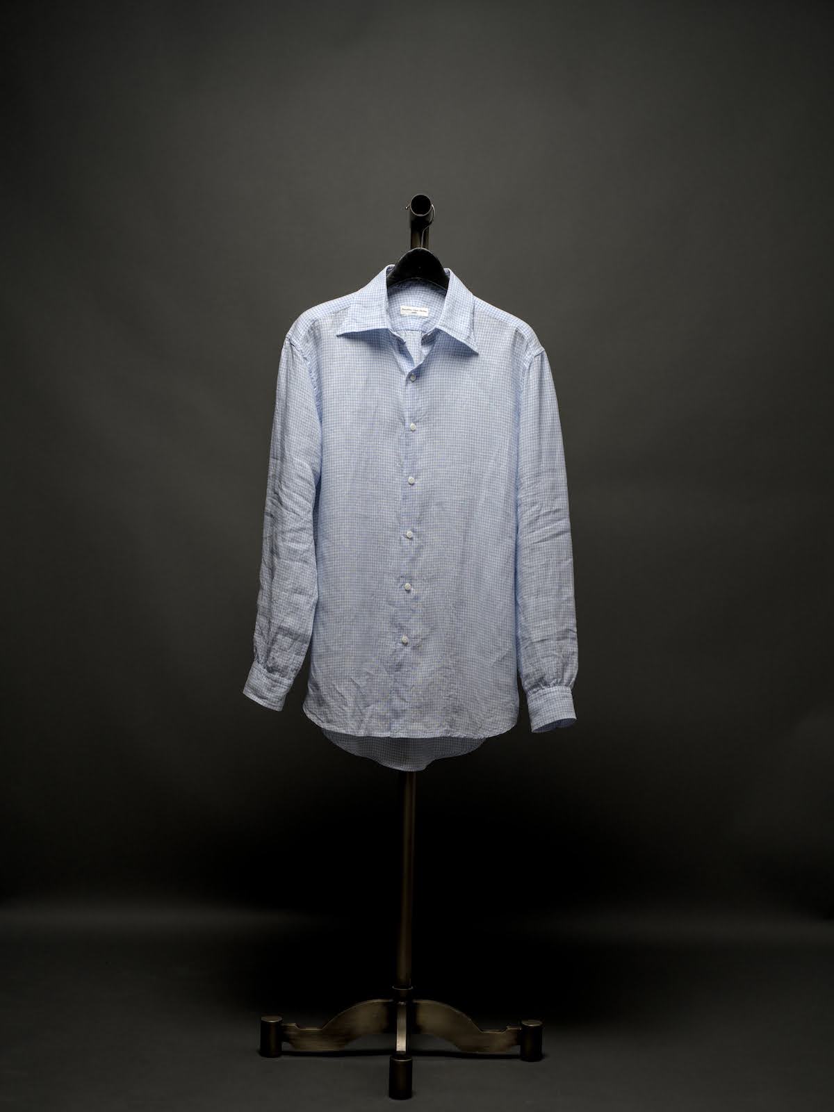 Windsor wide collar shirt (GINGHAM) for CATHEDRAL