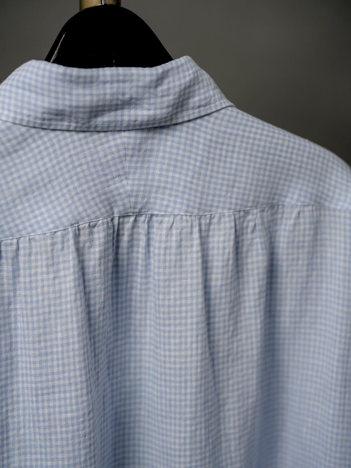 Windsor wide collar shirt (GINGHAM) for CATHEDRAL