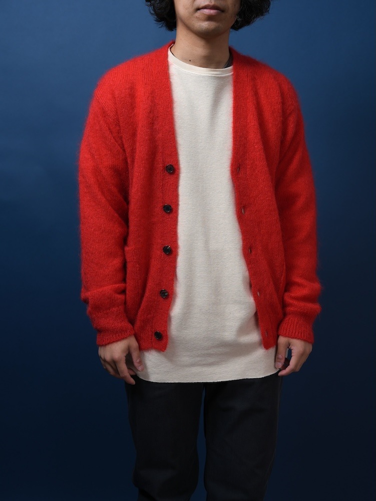 PURE MOHAIR V CARDIGAN