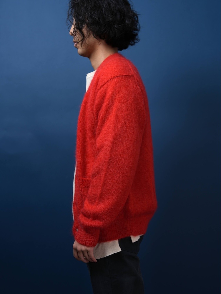 PURE MOHAIR V CARDIGAN