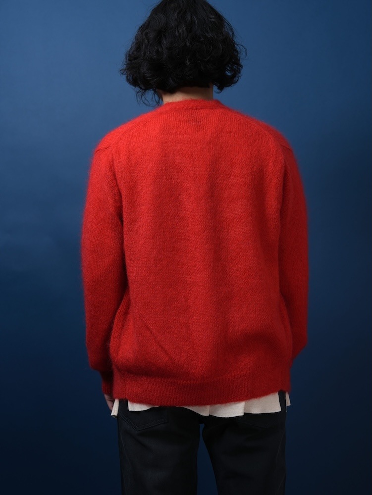 PURE MOHAIR V CARDIGAN