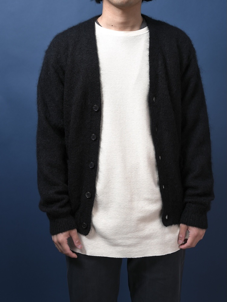 PURE MOHAIR V CARDIGAN