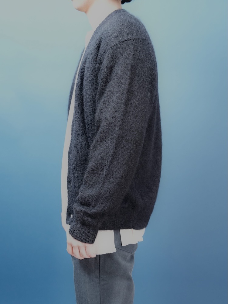 PURE MOHAIR V CARDIGAN