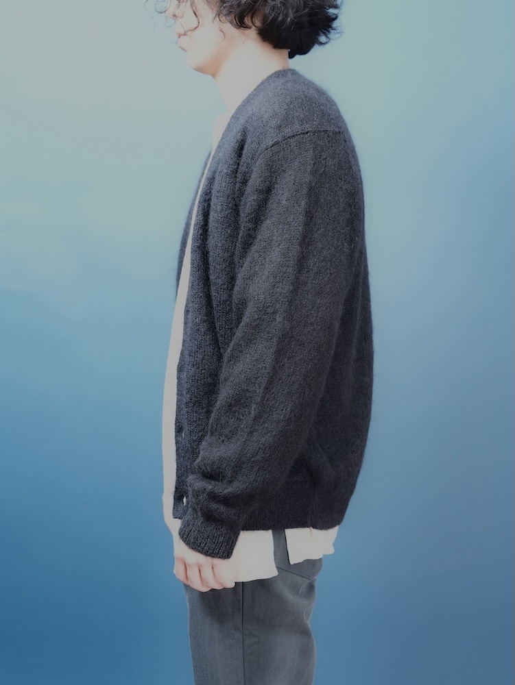 PURE MOHAIR V CARDIGAN