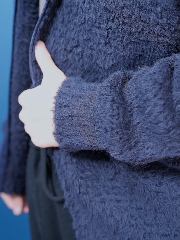 SHETLAND BOA ZIP UP BLOUSON