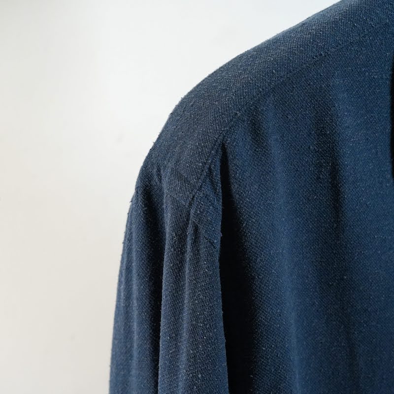 Windsor wide collar shirt (Silk nep kersey)