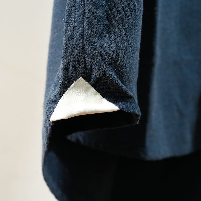 Windsor wide collar shirt (Silk nep kersey)