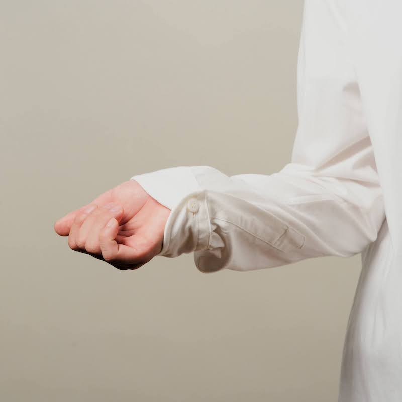 Windsor wide collar shirt (Vintage dressed twill) | BRAND,Aquellos