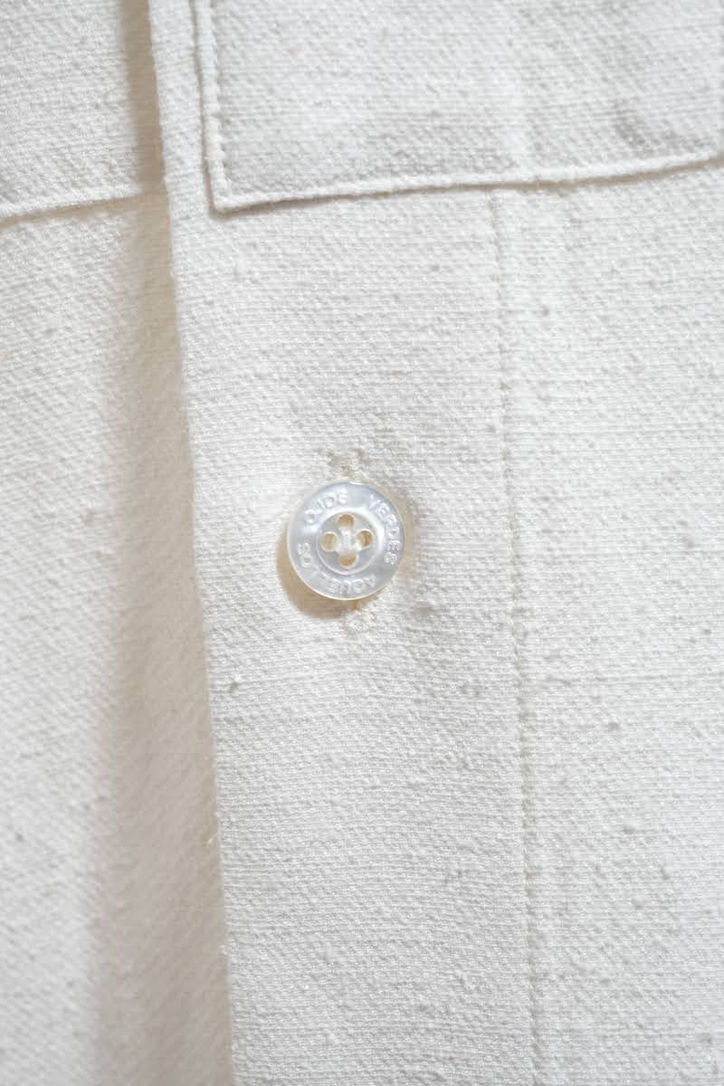 Band collar bosam shirt (Silk nep kersey)