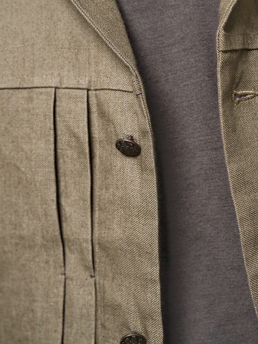 Linen Trucker Jacket