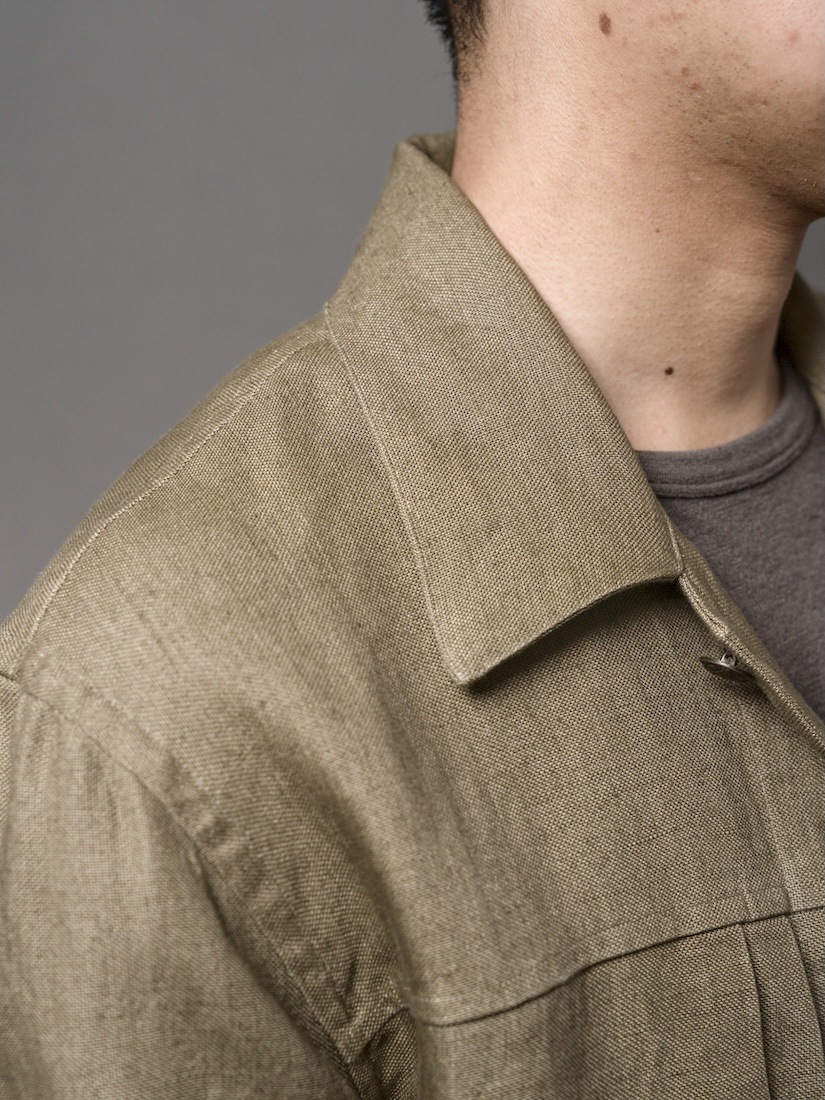 Linen Trucker Jacket