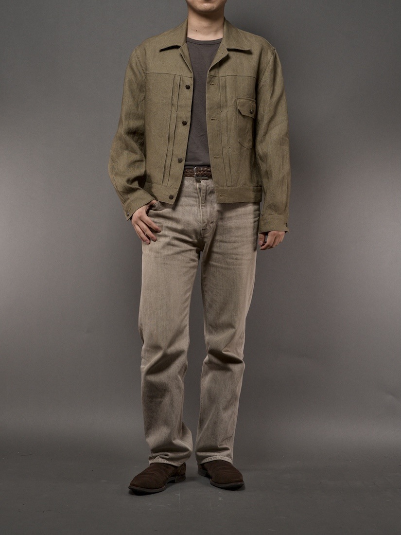 Linen Trucker Jacket
