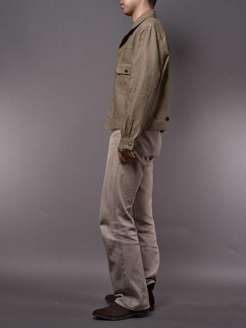 Linen Trucker Jacket