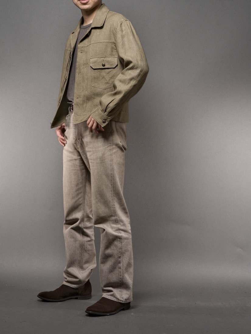 Linen Trucker Jacket