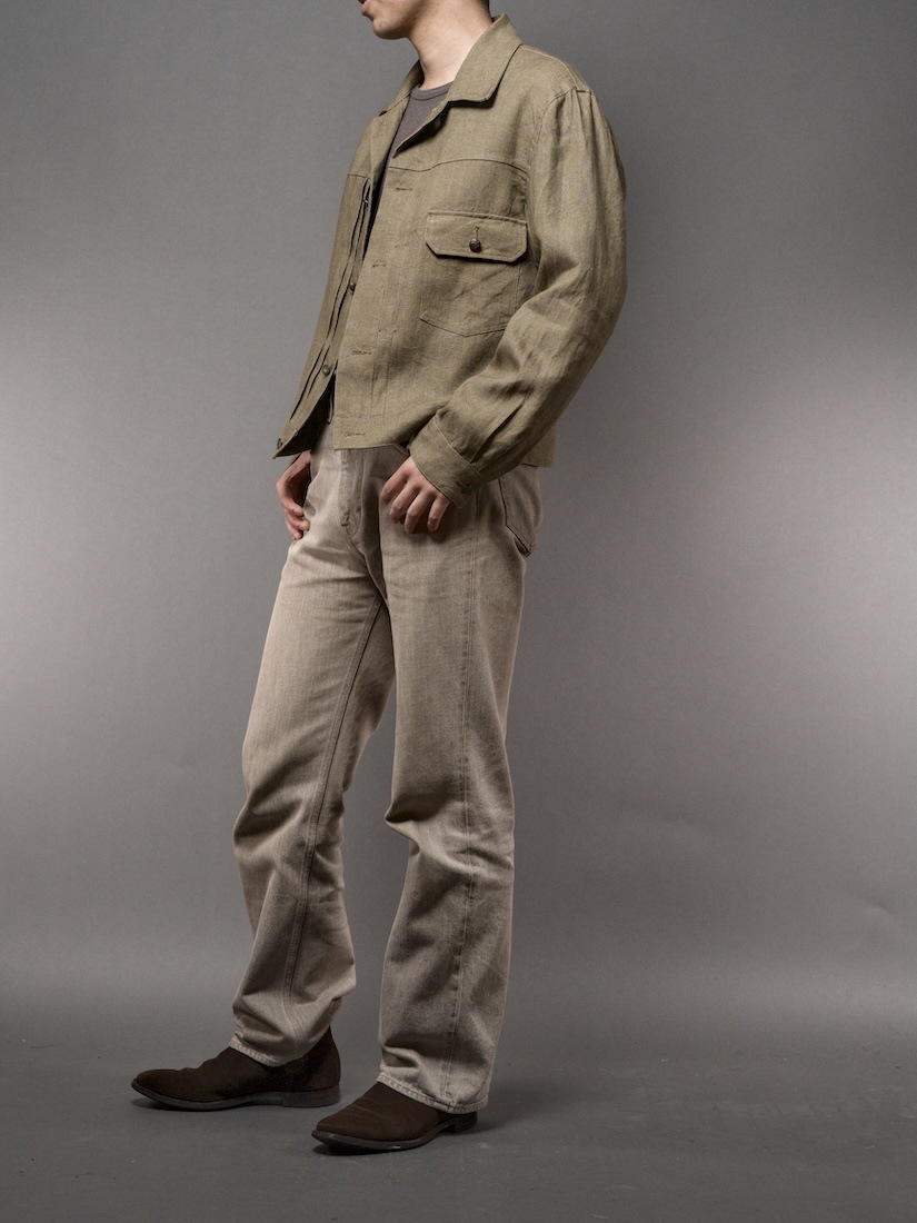 Linen Trucker Jacket