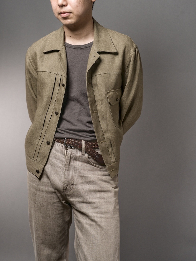 Linen Trucker Jacket