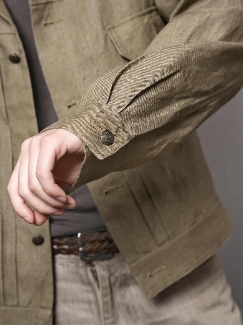 Linen Trucker Jacket