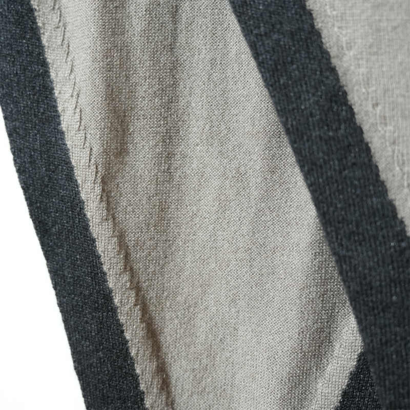 ANSNAM / STINGRAY SCALF / CHARCOAL&BALCK