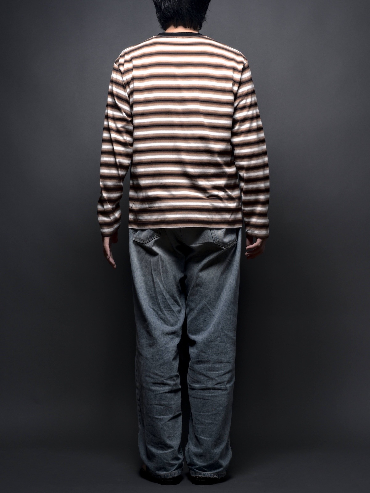 GRADATION CREW NECK LONG SLEEVE T-SHIRT