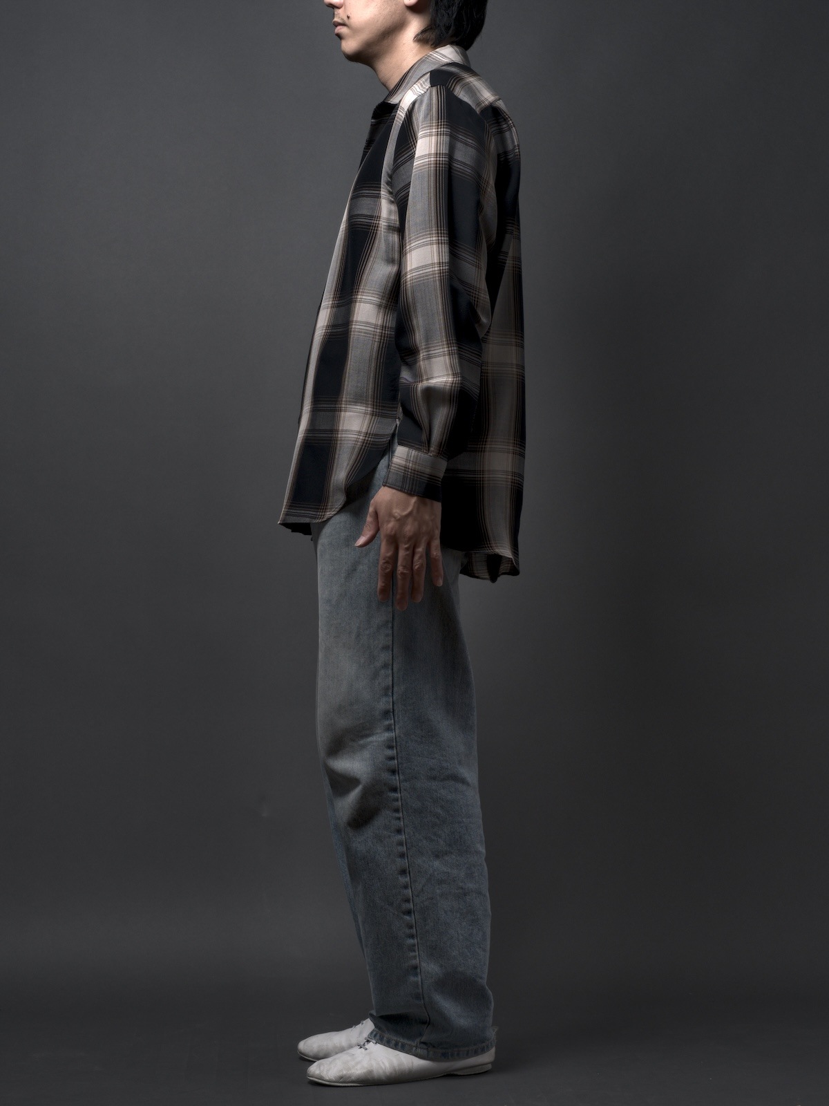 OMBRE CHECK REGULAR COLLAR SHIRT