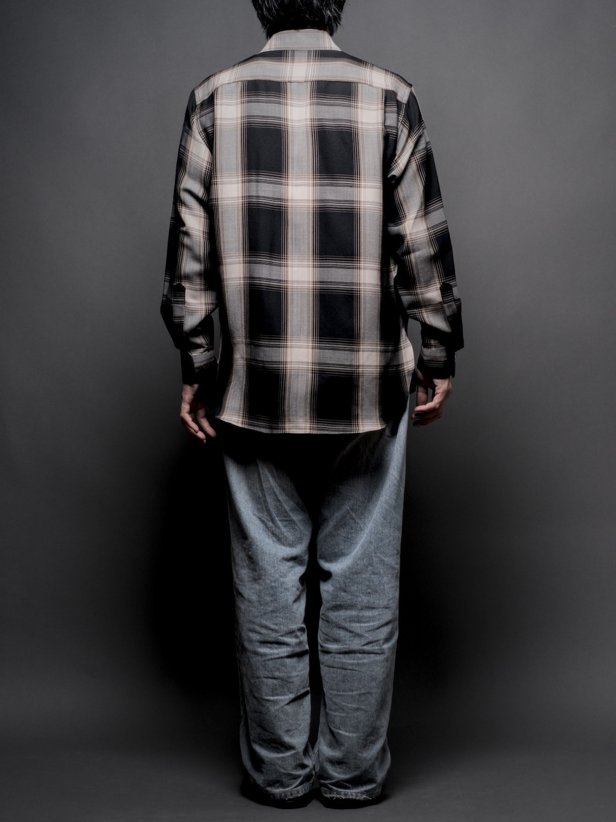 OMBRE CHECK REGULAR COLLAR SHIRT