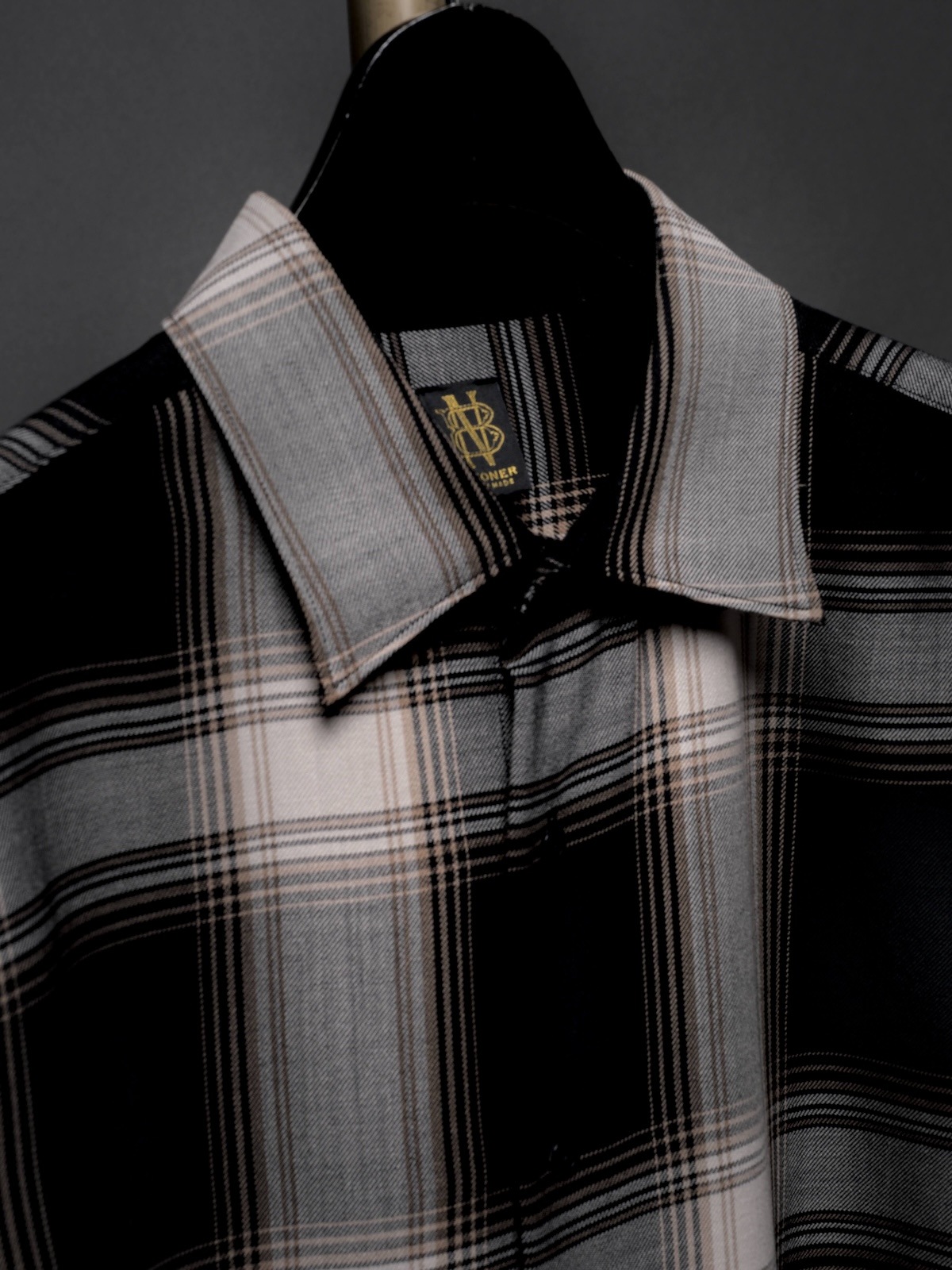 OMBRE CHECK REGULAR COLLAR SHIRT