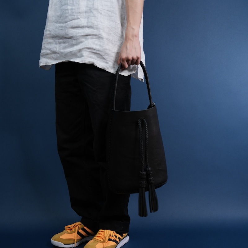 Bucket Bag with Tassels