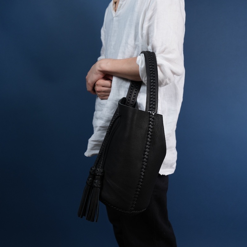 Bucket Bag with Tassels