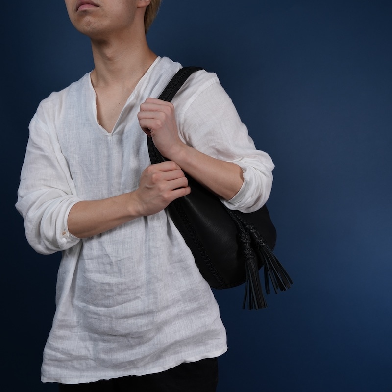 Bucket Bag with Tassels