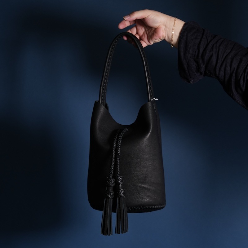 Bucket Bag with Tassels