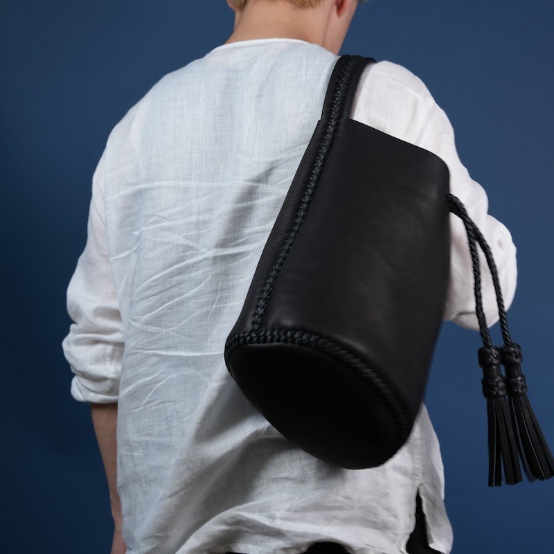 Bucket Bag with Tassels