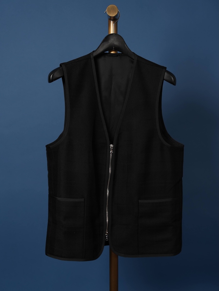 Zipper Waistcoat With Binding