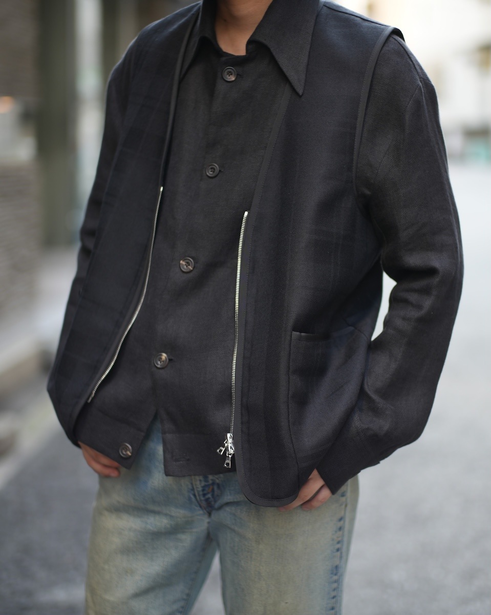 Zipper Waistcoat With Binding