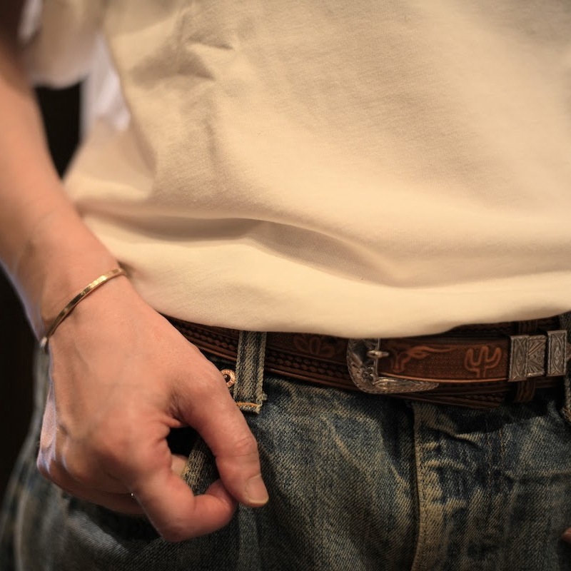 Steerhead & Cactuses Motif Ranger Belt