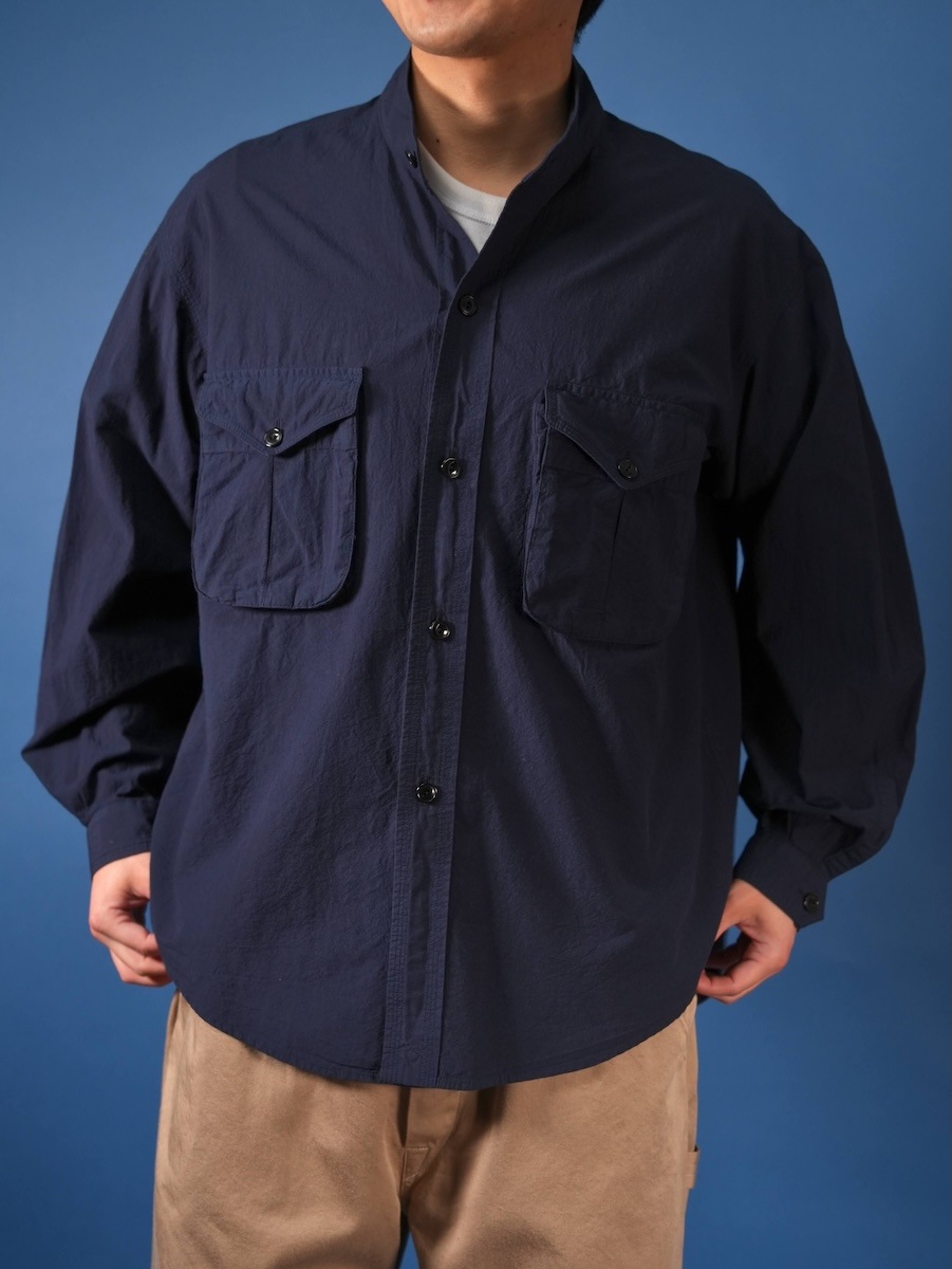 STAND COLLAR OVER SHIRT