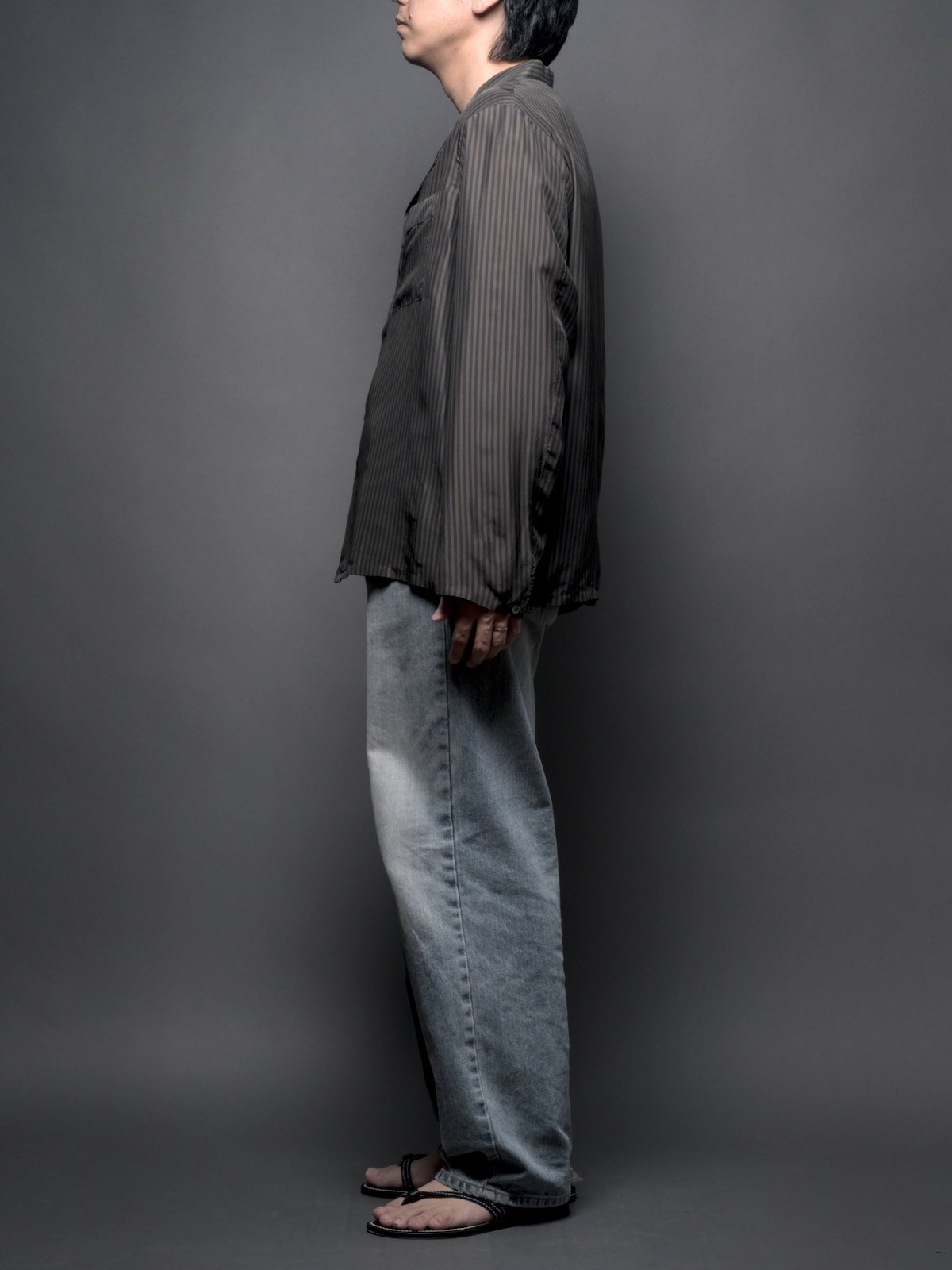 Ellis Silk print London Stripe