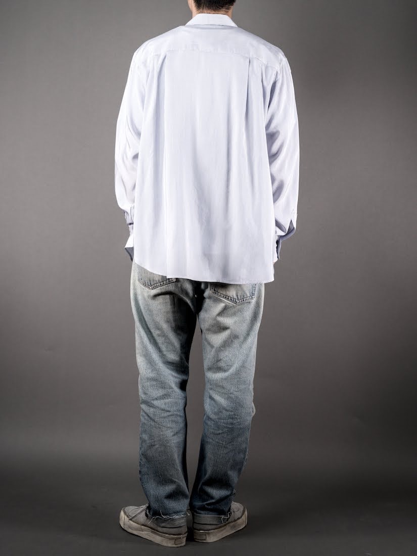 ALF SILK BLUE STRIPE(SHIRT111)