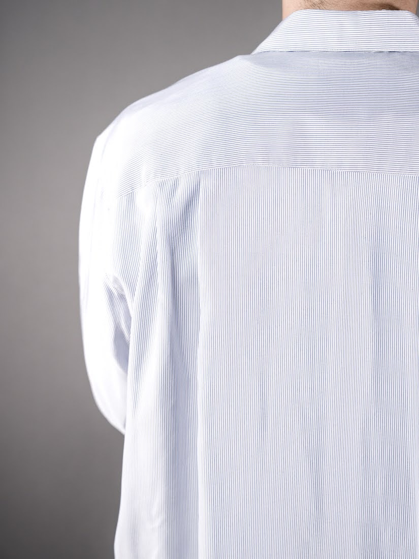ALF SILK BLUE STRIPE(SHIRT111)