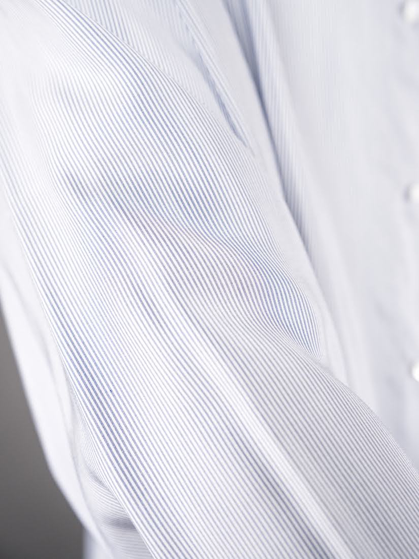 ALF SILK BLUE STRIPE(SHIRT111)