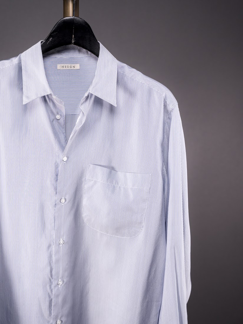ALF SILK BLUE STRIPE(SHIRT111)