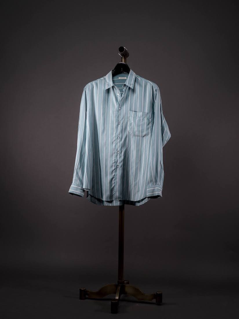 ALF SILK GREEN STRIPE(SHIRT138)