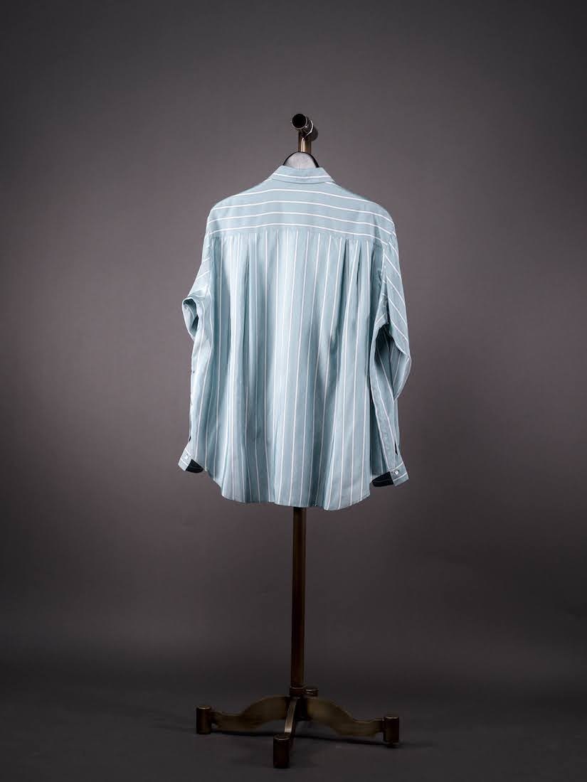 ALF SILK GREEN STRIPE(SHIRT138)