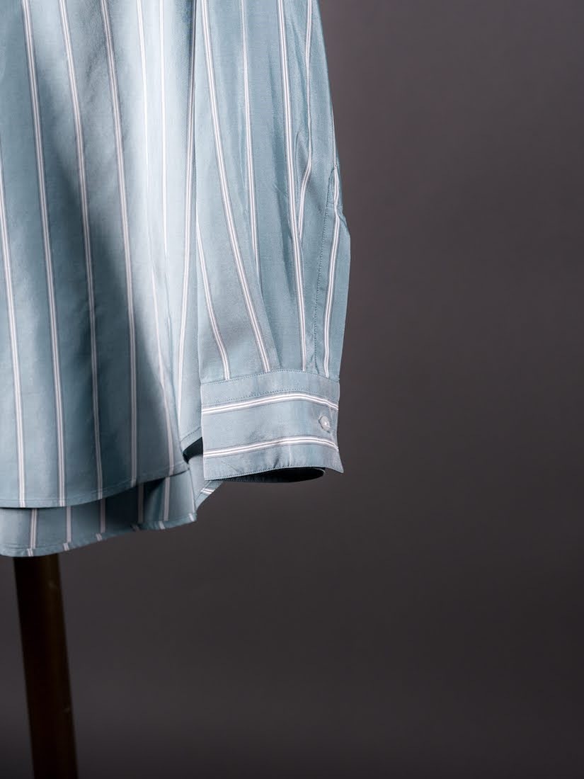 ALF SILK GREEN STRIPE(SHIRT138)