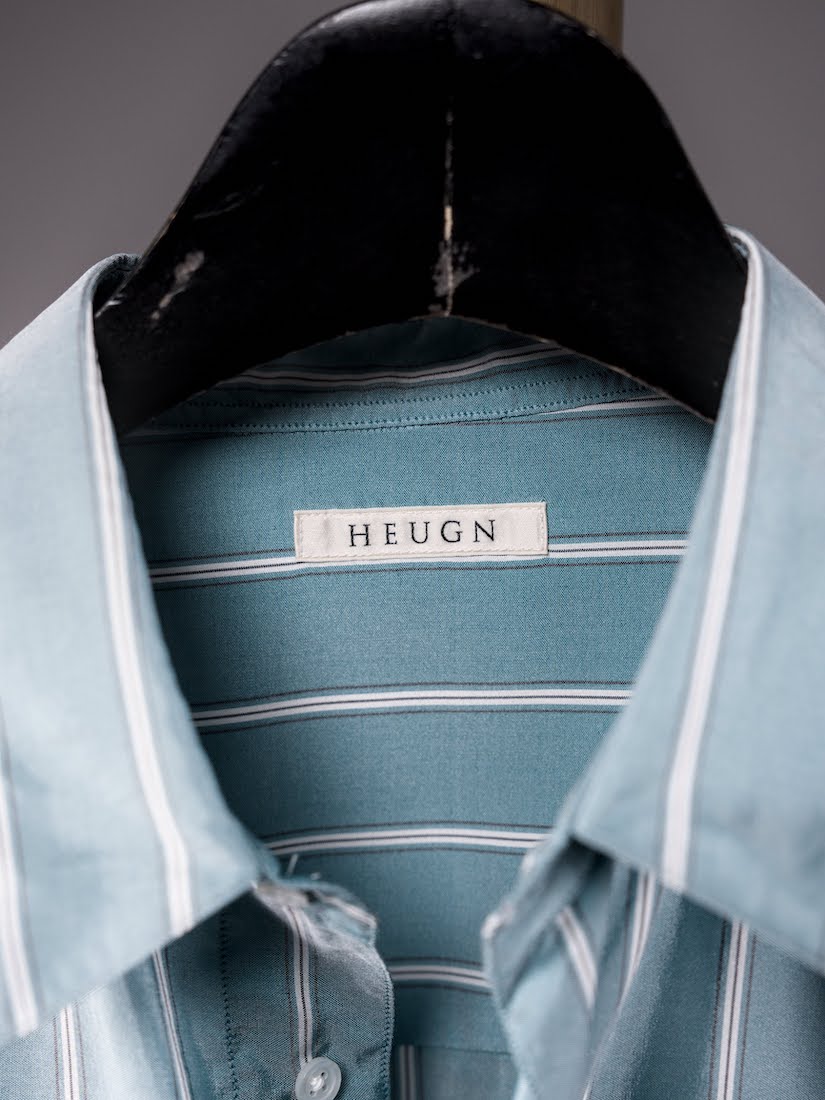 ALF SILK GREEN STRIPE(SHIRT138)