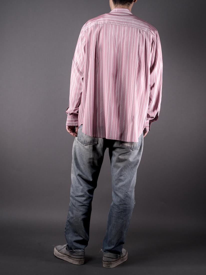 ALF SILK WINE STRIPE(SHIRT137)
