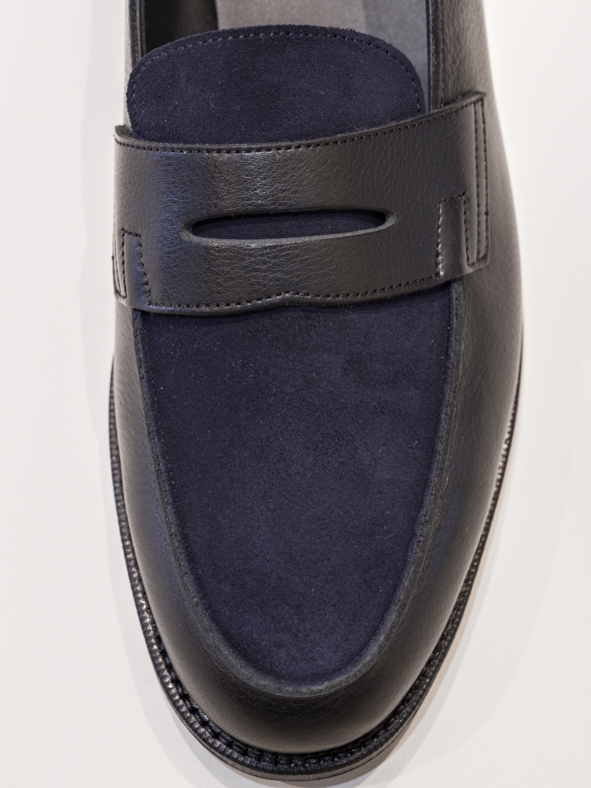 NAVY PANEL LOAFER for CATHEDRAL